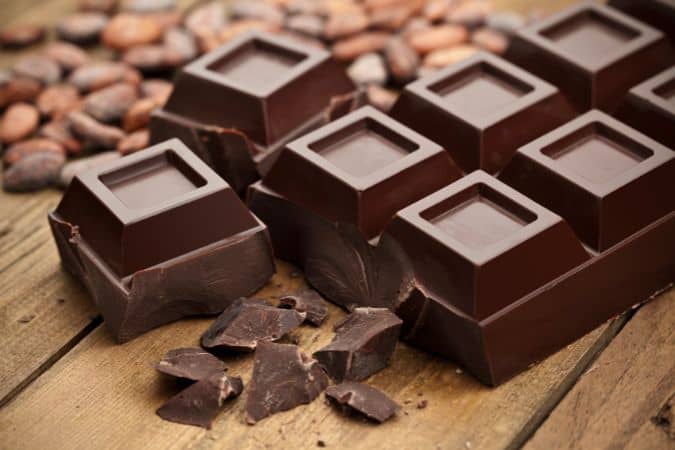 chunks of dark chocolate 