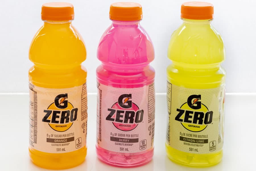 A display of Gatorade Zero drink