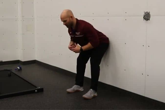 hip hinge wall touches