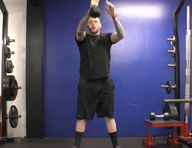 Switch arm dumbbell swing