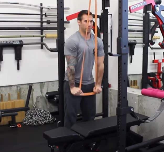 Banded tricep pushdown