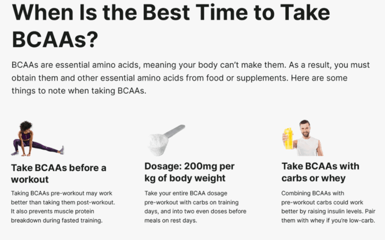 Best time to take BCAAs